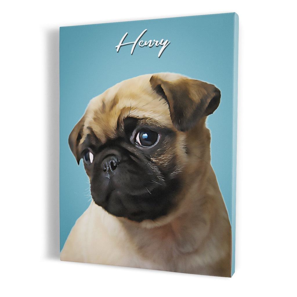 Custom Dog Portrait Canvas