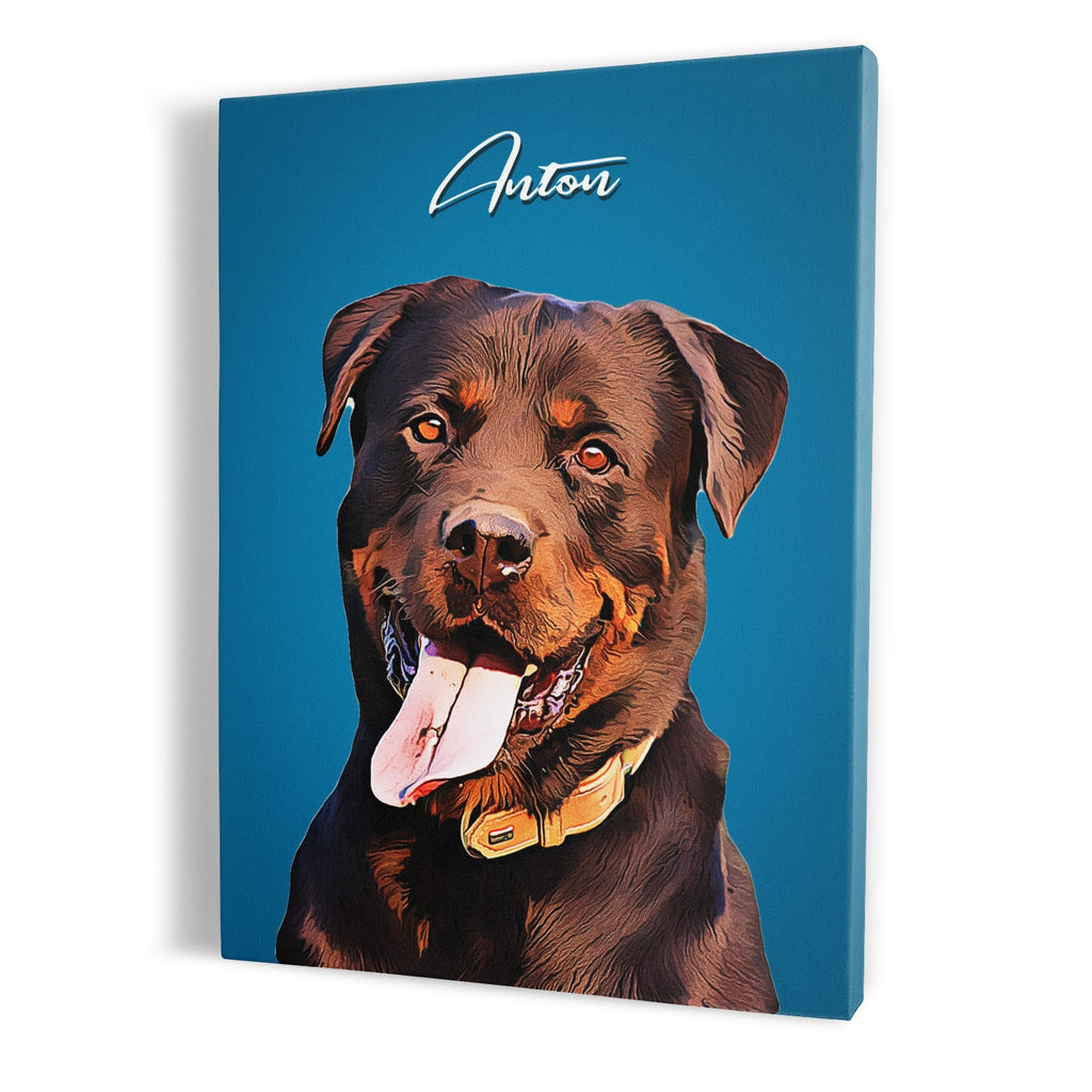 Custom Dog Portrait Canvas