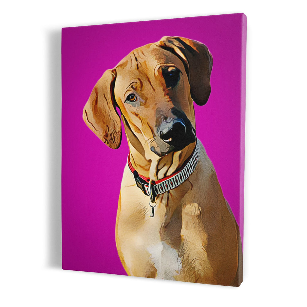 Custom Dog Portrait Canvas