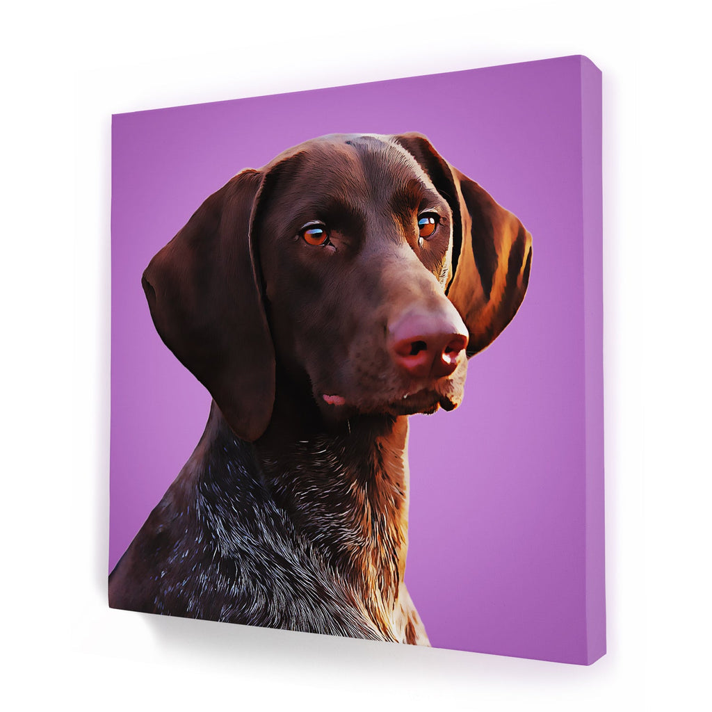 Custom Pet Portrait - Square Canvas