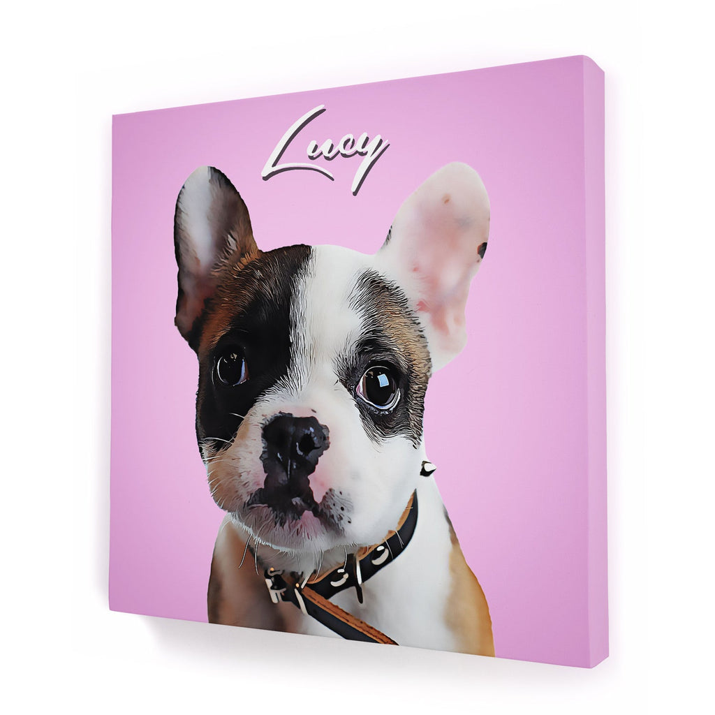 Custom Pet Portrait - Square Canvas