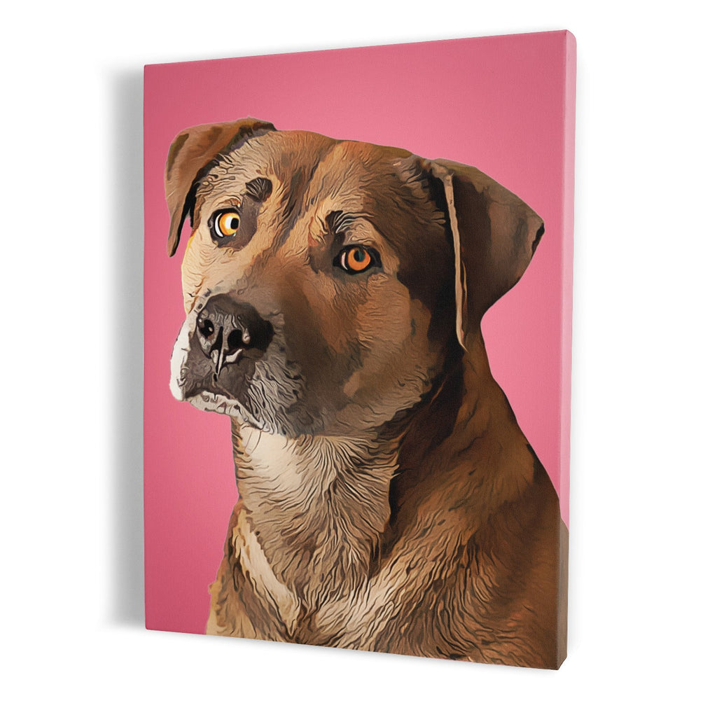 Custom Dog Portrait Canvas