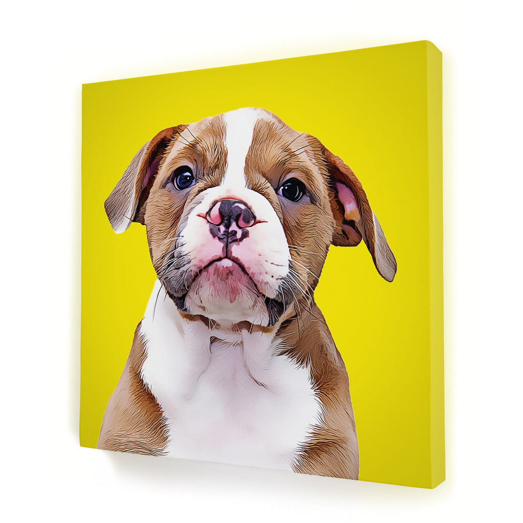 Custom Pet Portrait - Square Canvas