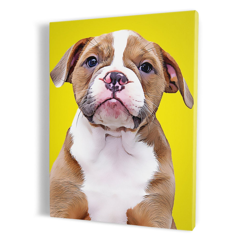 Custom Dog Portrait Canvas