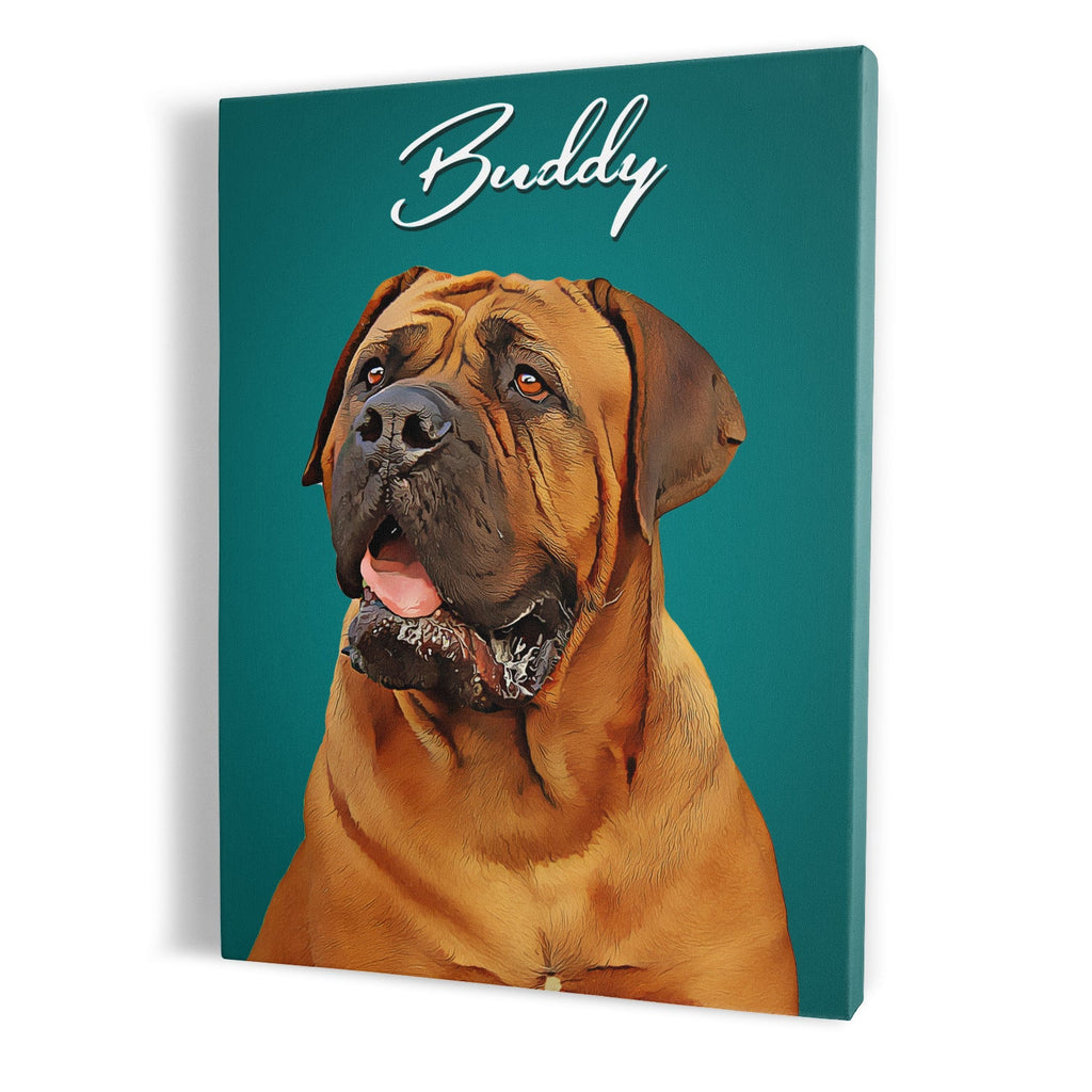 Custom Dog Portrait Canvas