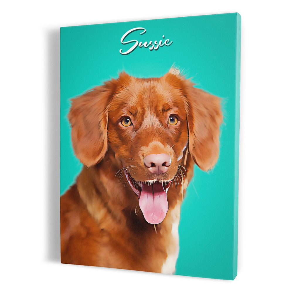 Custom Dog Portrait Canvas